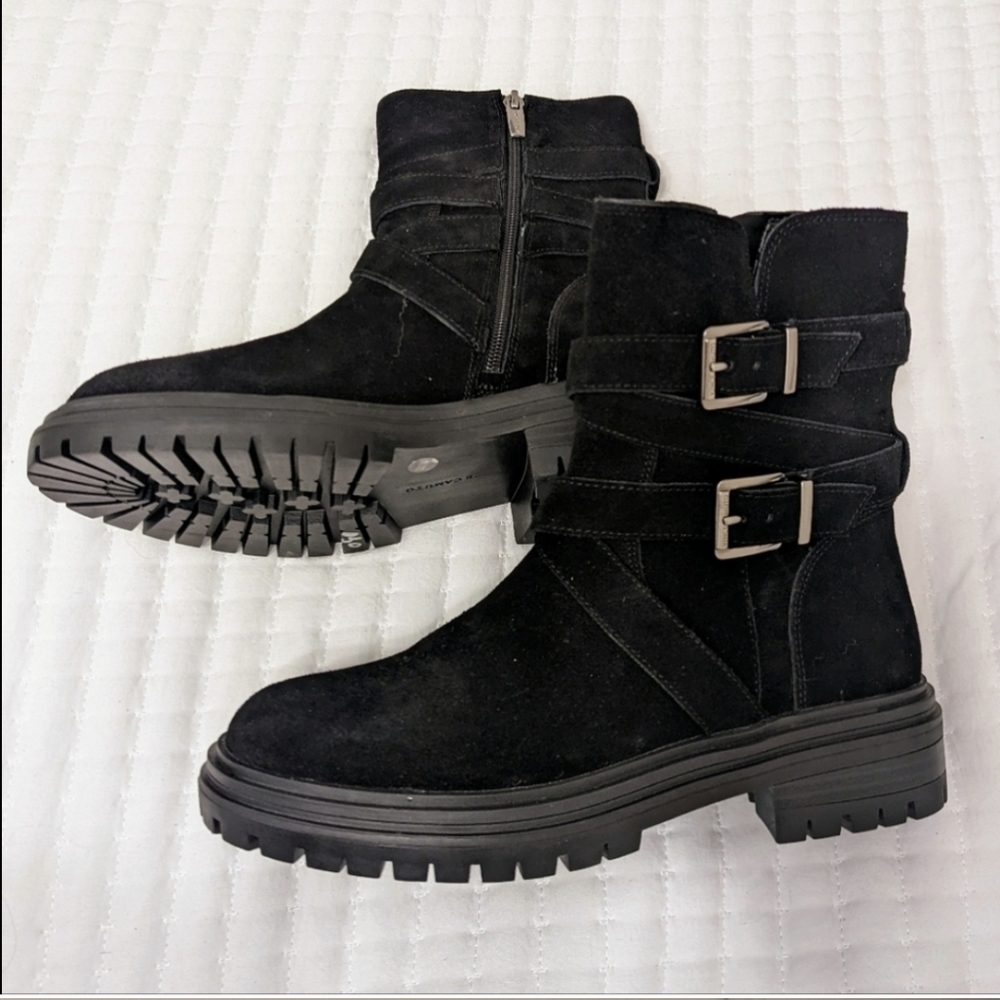 Vince Camuto Belisha Motorcycle Boot in black